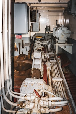 A room filled with lots of pipes and machines