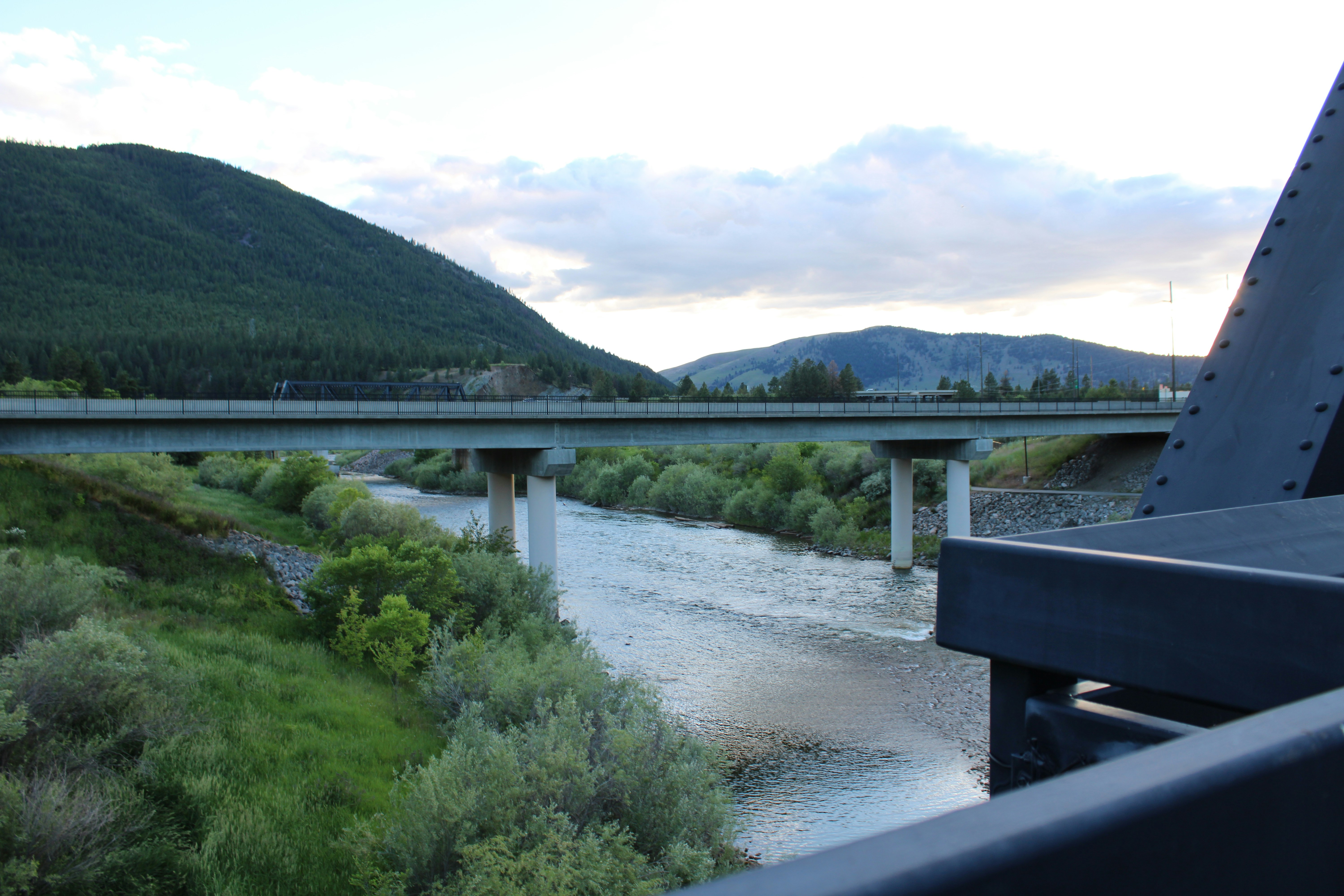 A view of a bridge over a river
