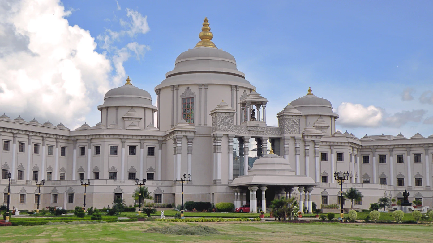 Indian government building with golden dome