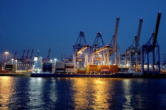 A harbor filled with lots of large ships