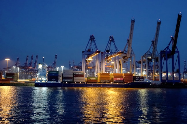 A harbor filled with lots of large ships