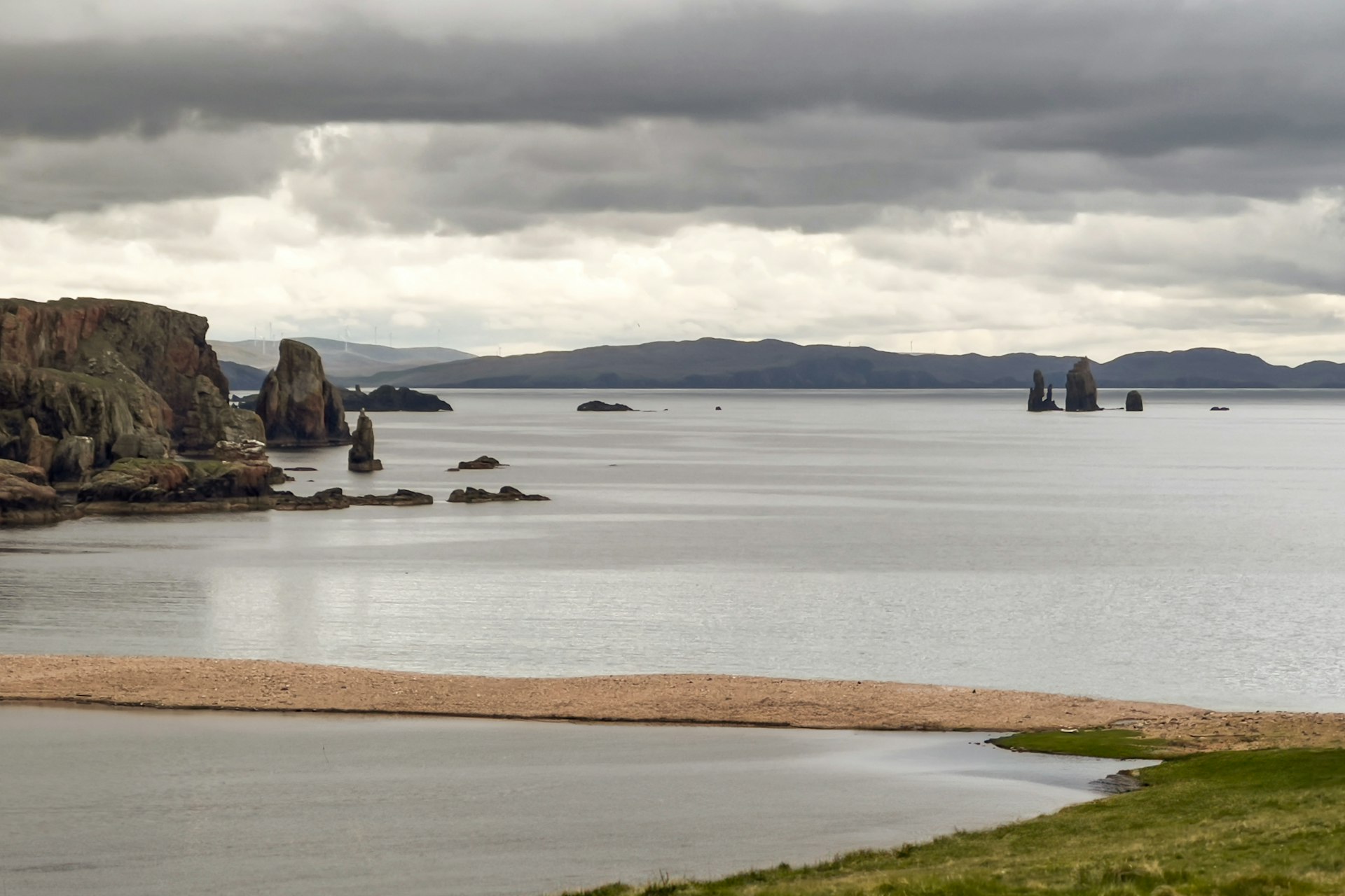 Dramatic Shetland Islands coastline