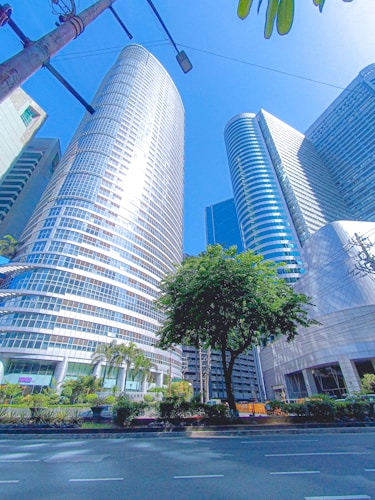 Manila city street with businesses