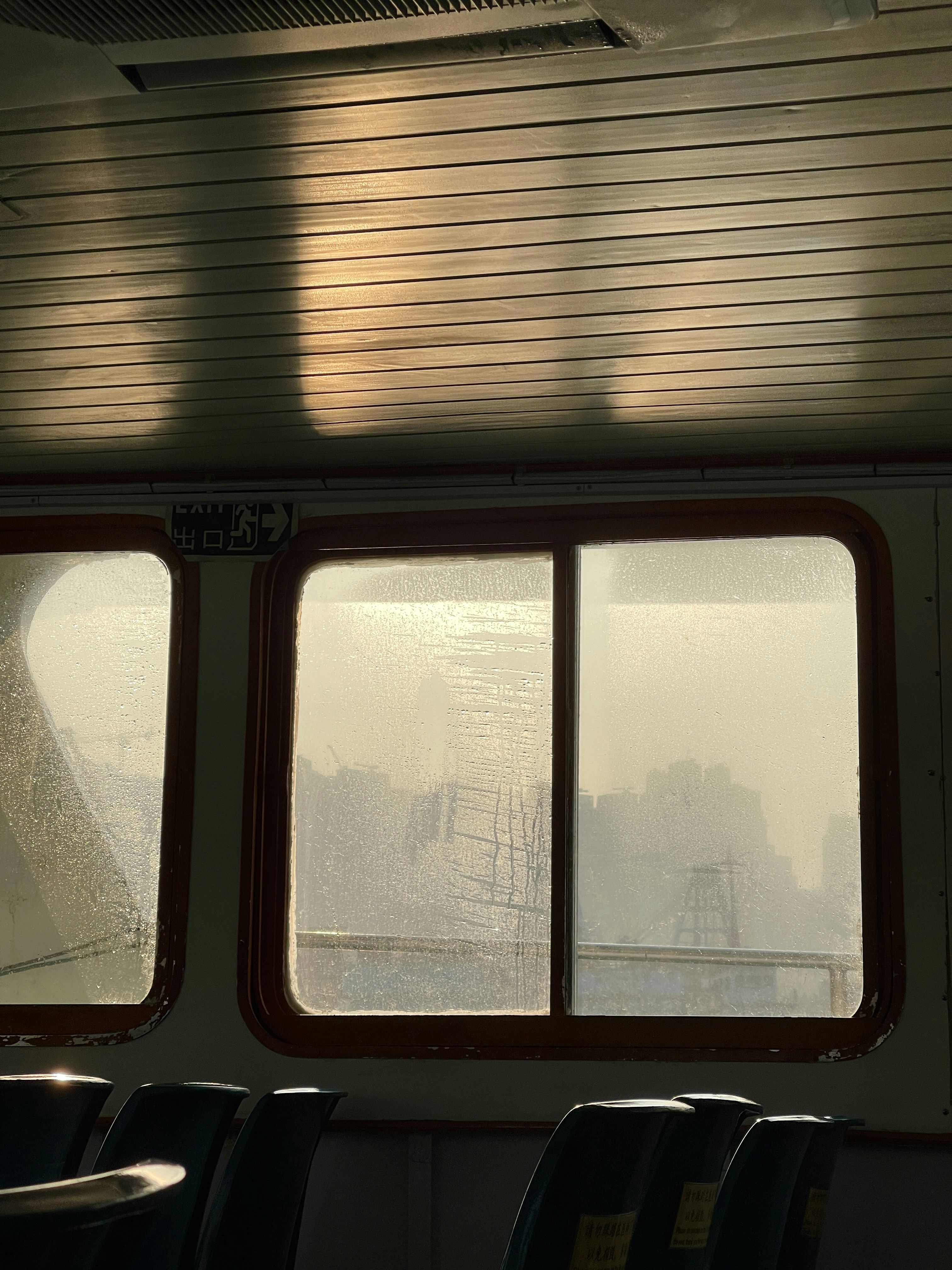 A view of the city from inside a train photo – Free Golden hour Image ...