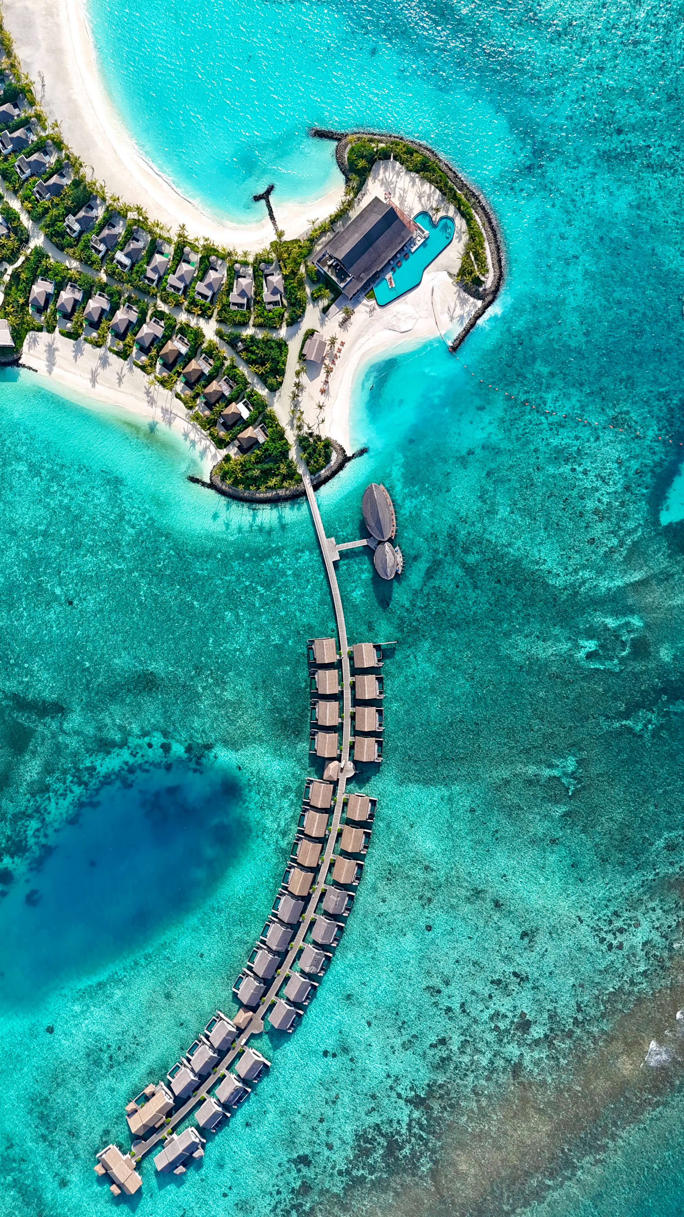 Luxury hotel pool overlooking the sea