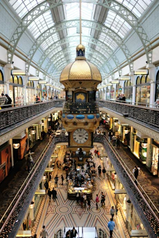 A large building with a clock tower inside of it