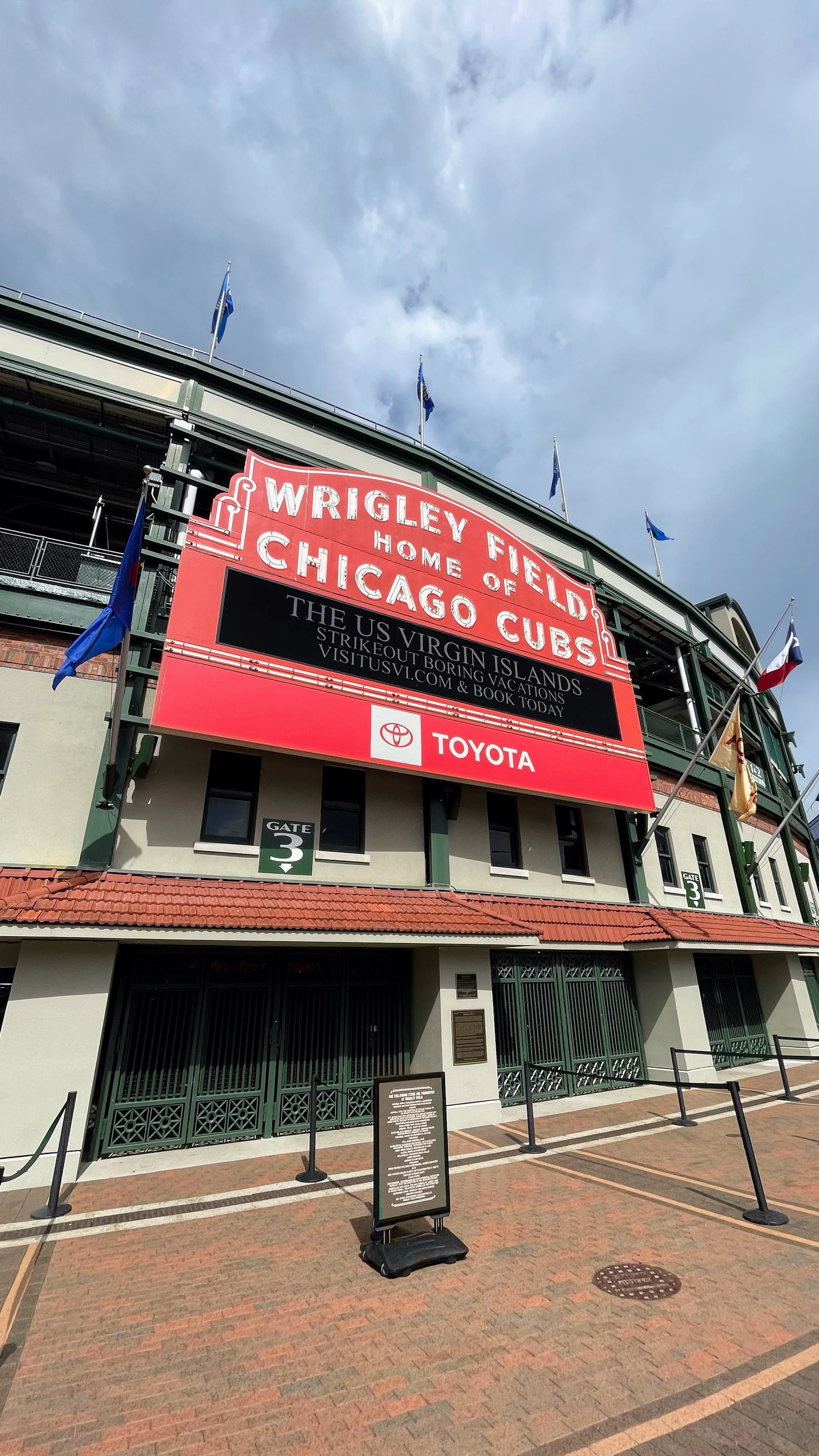 Wrigley Field, home of the Chicago Cubs
