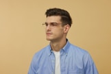 A man in a blue shirt and tie