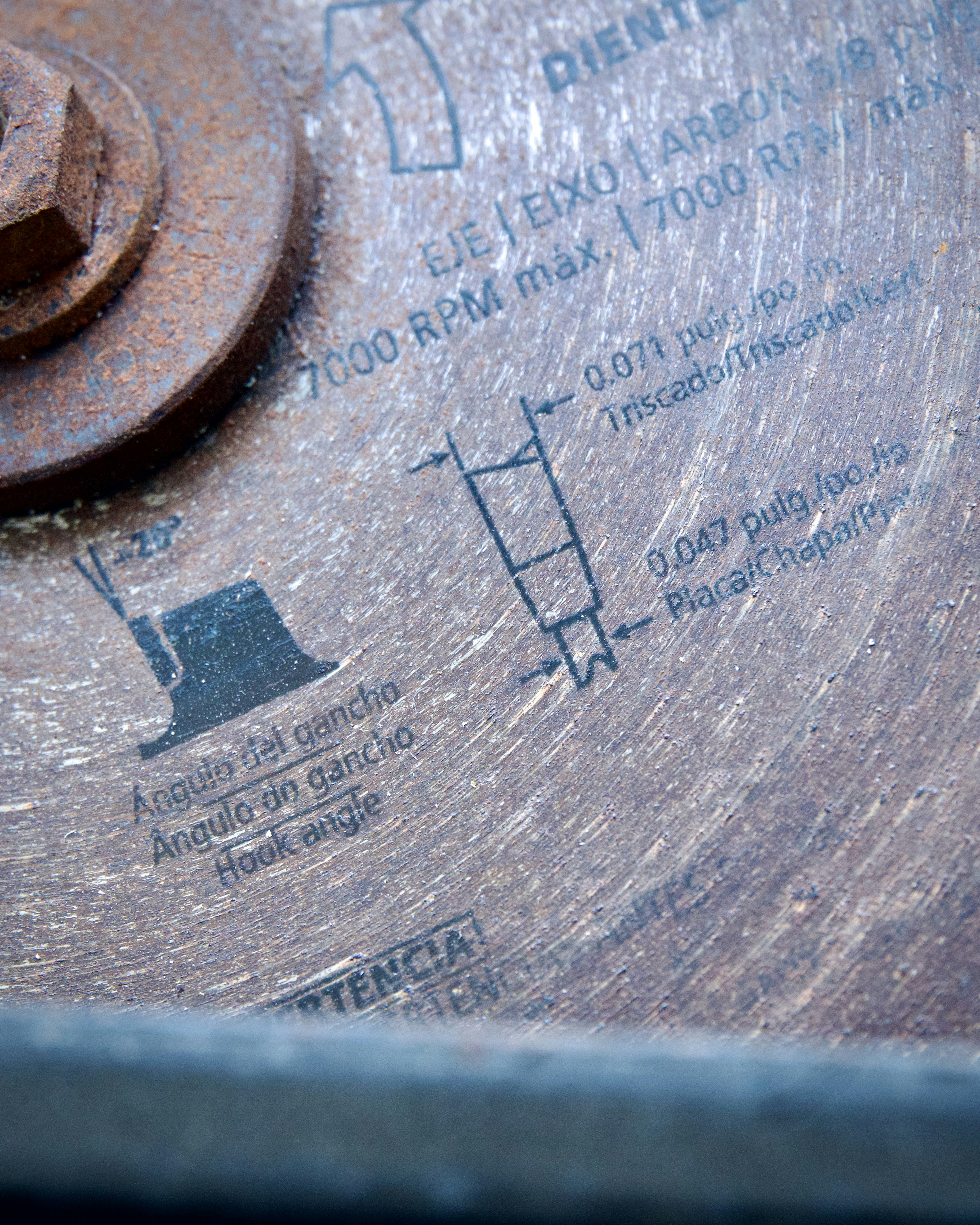 A close up of a piece of metal