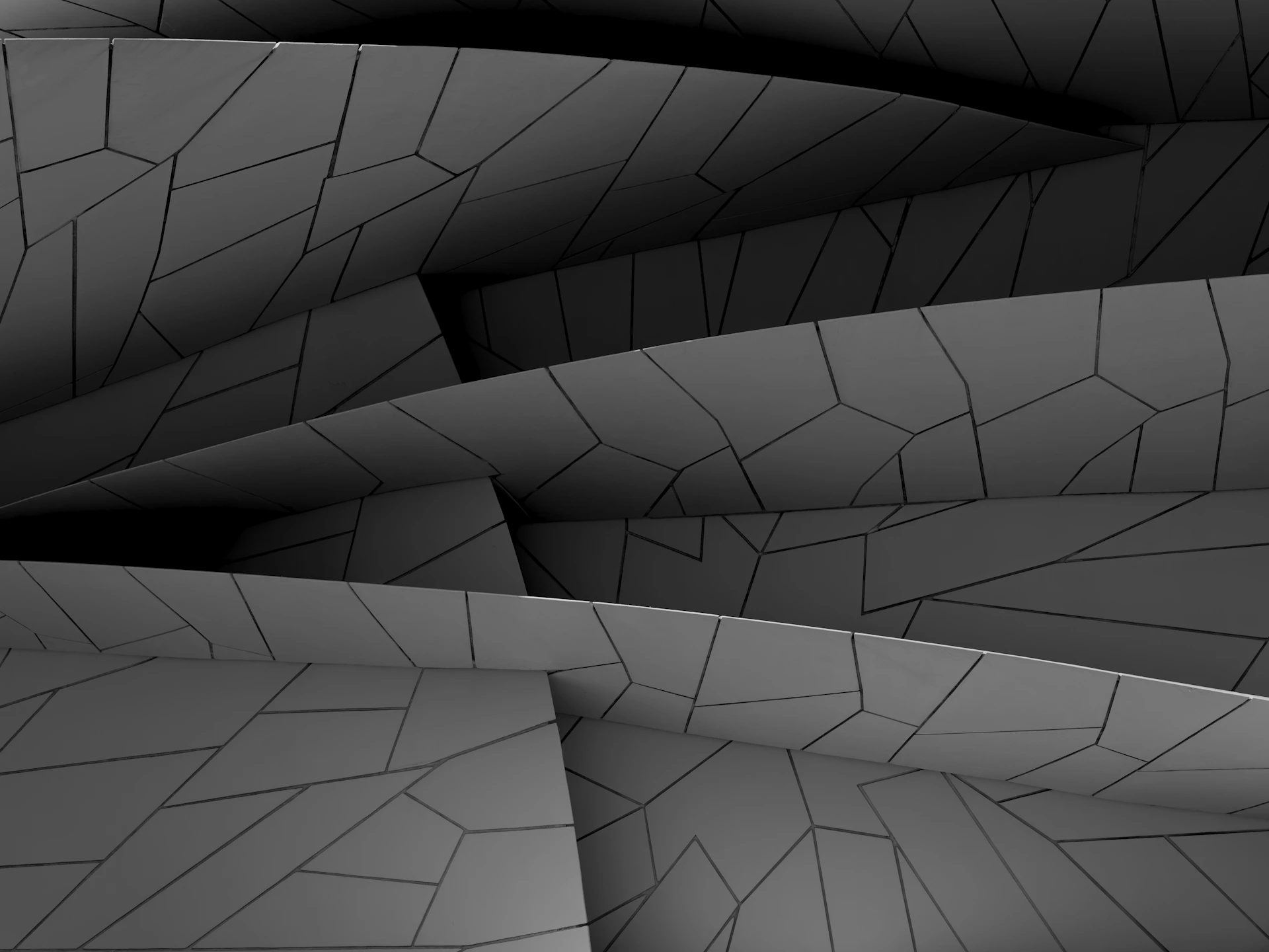 A black and white photo of a pattern