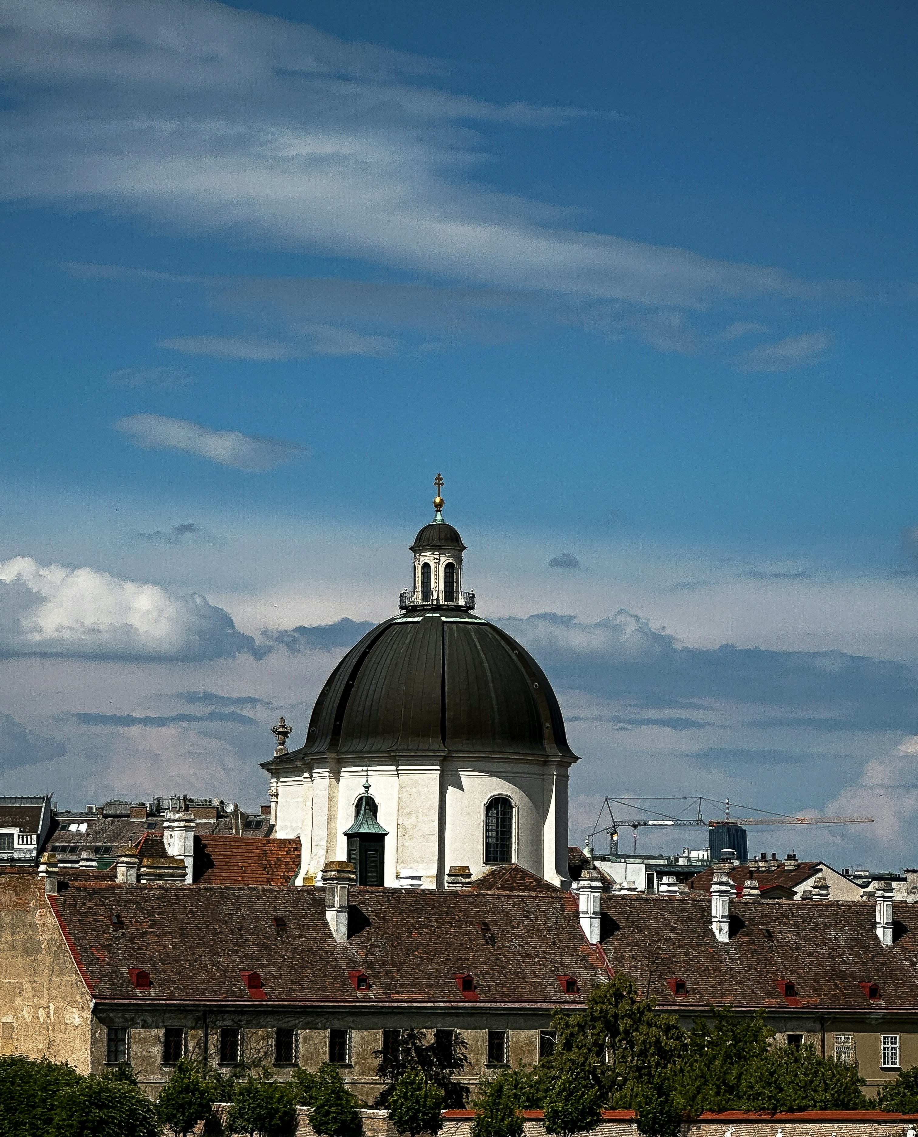 A large building with a dome on top of it