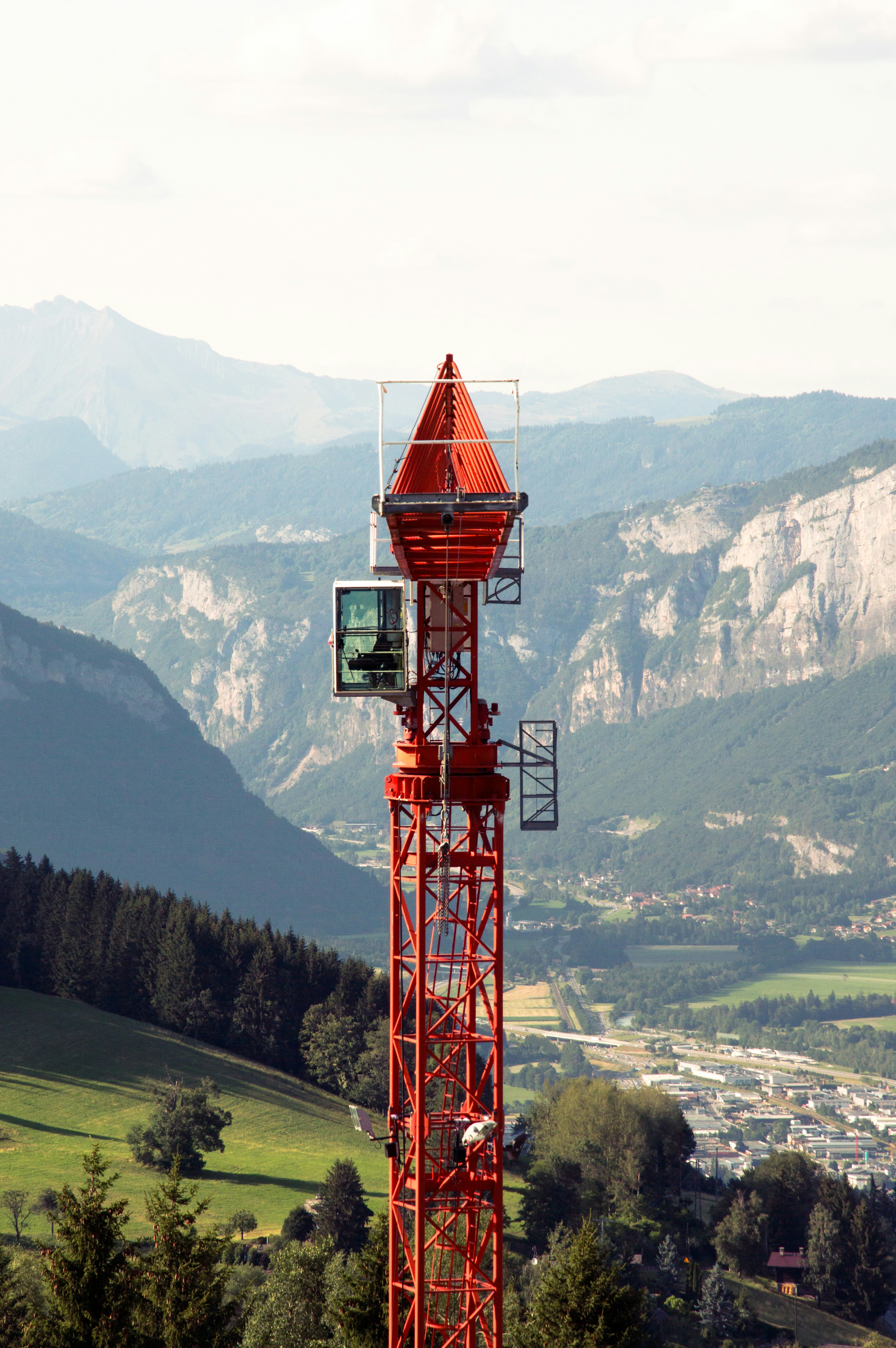 A tall tower with a clock on top of it
