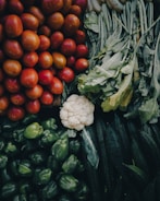 A pile of vegetables sitting next to each other