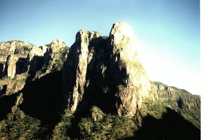Limestone formations.