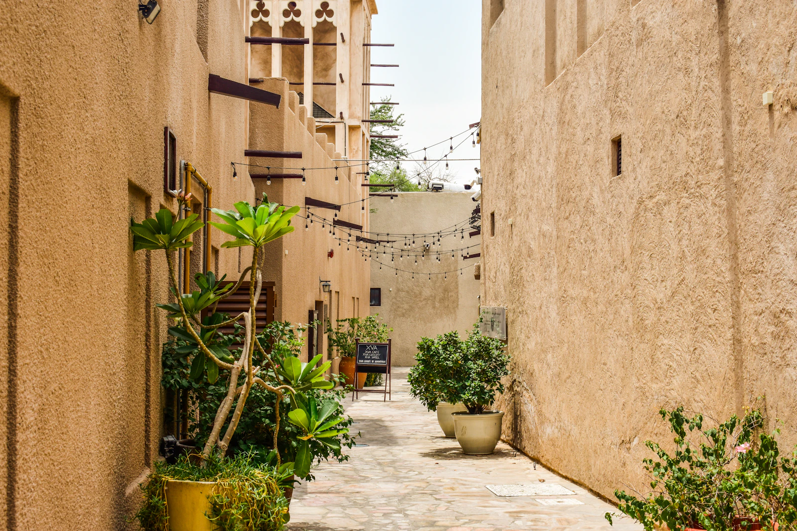 Narrow lane in the Al Fahidi Historical Neighbourhood, Dubai