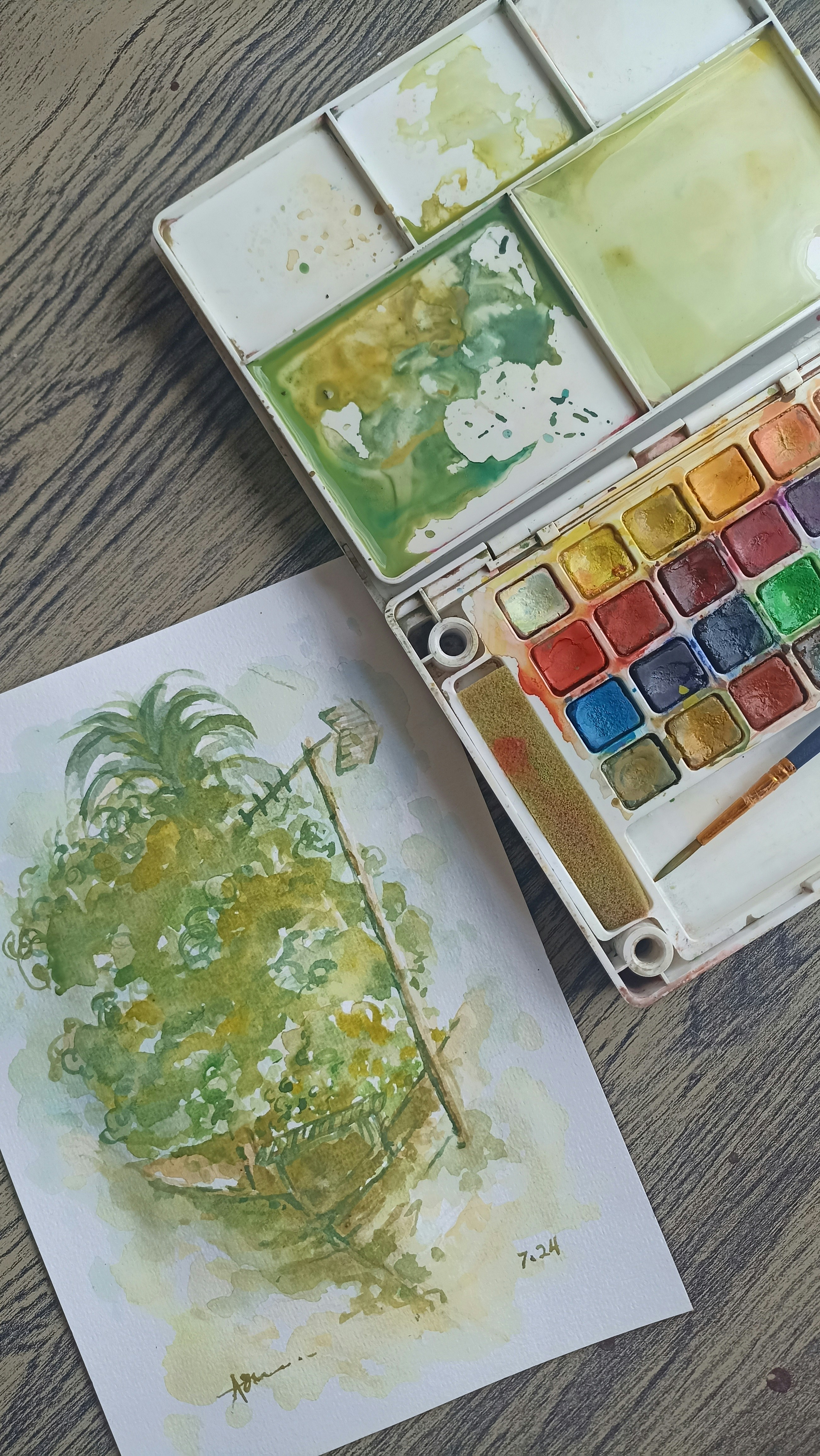 24 Renk Sulu Boya Seti