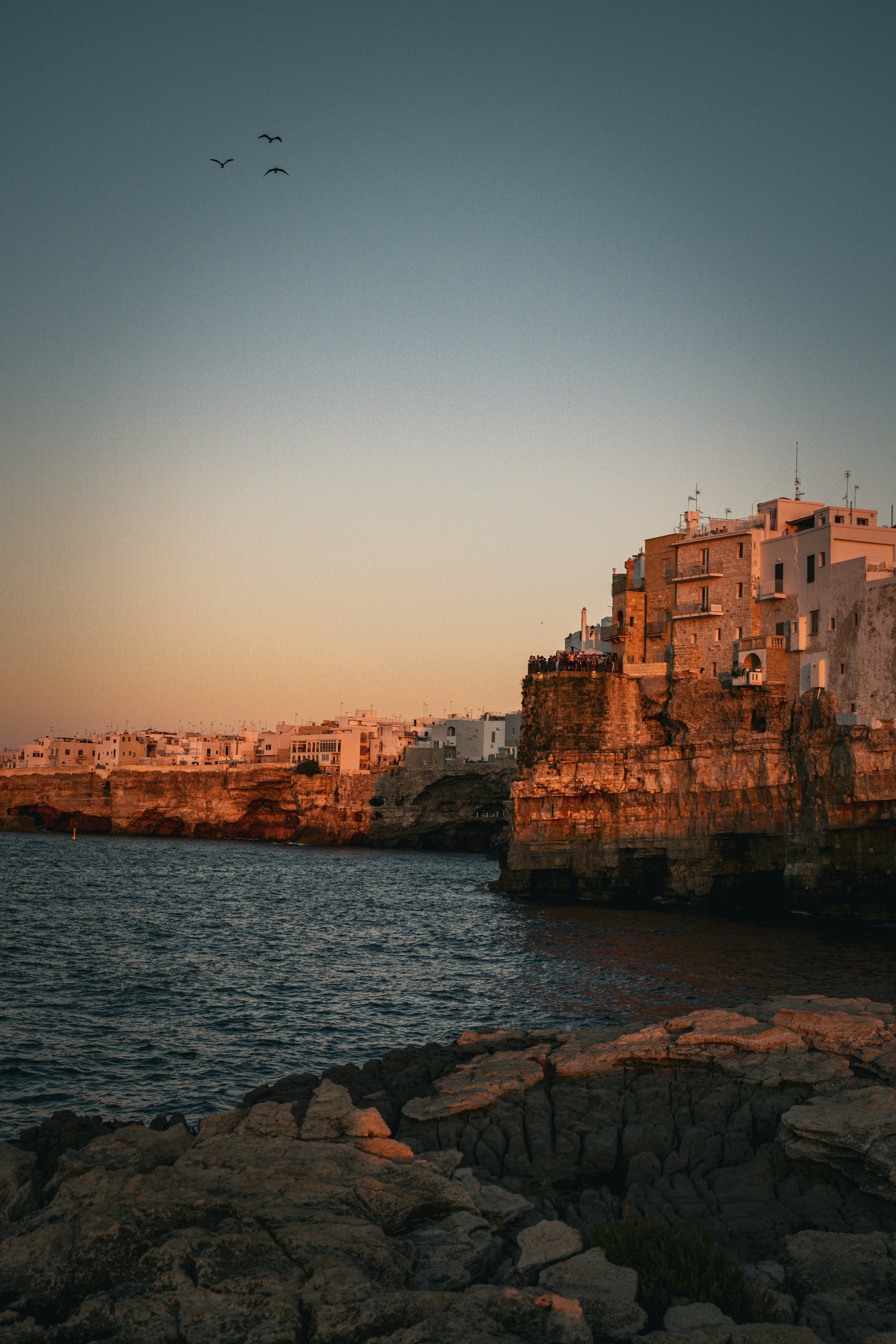 A view of a city next to a body of water