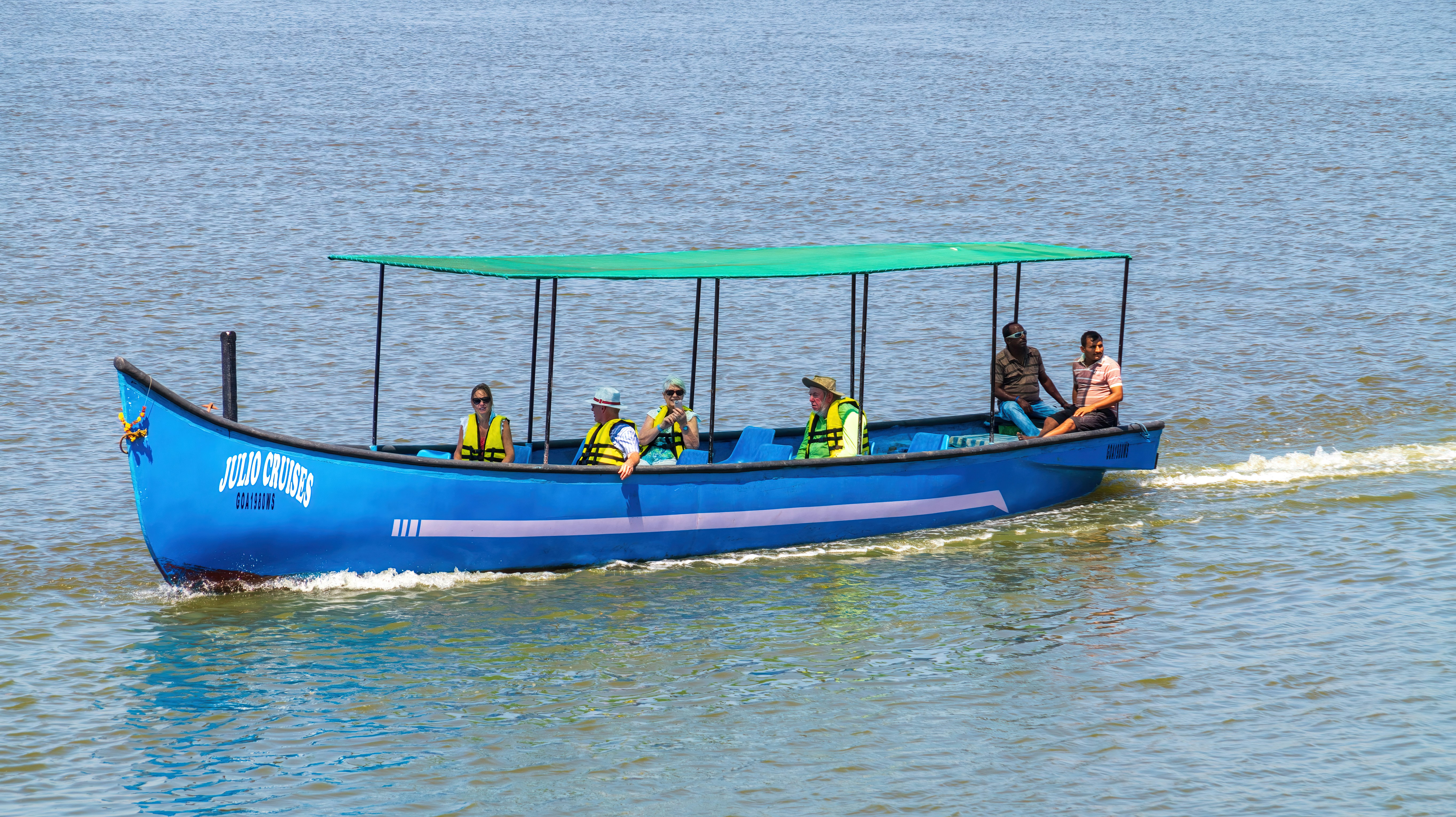Group of people on a boat trip