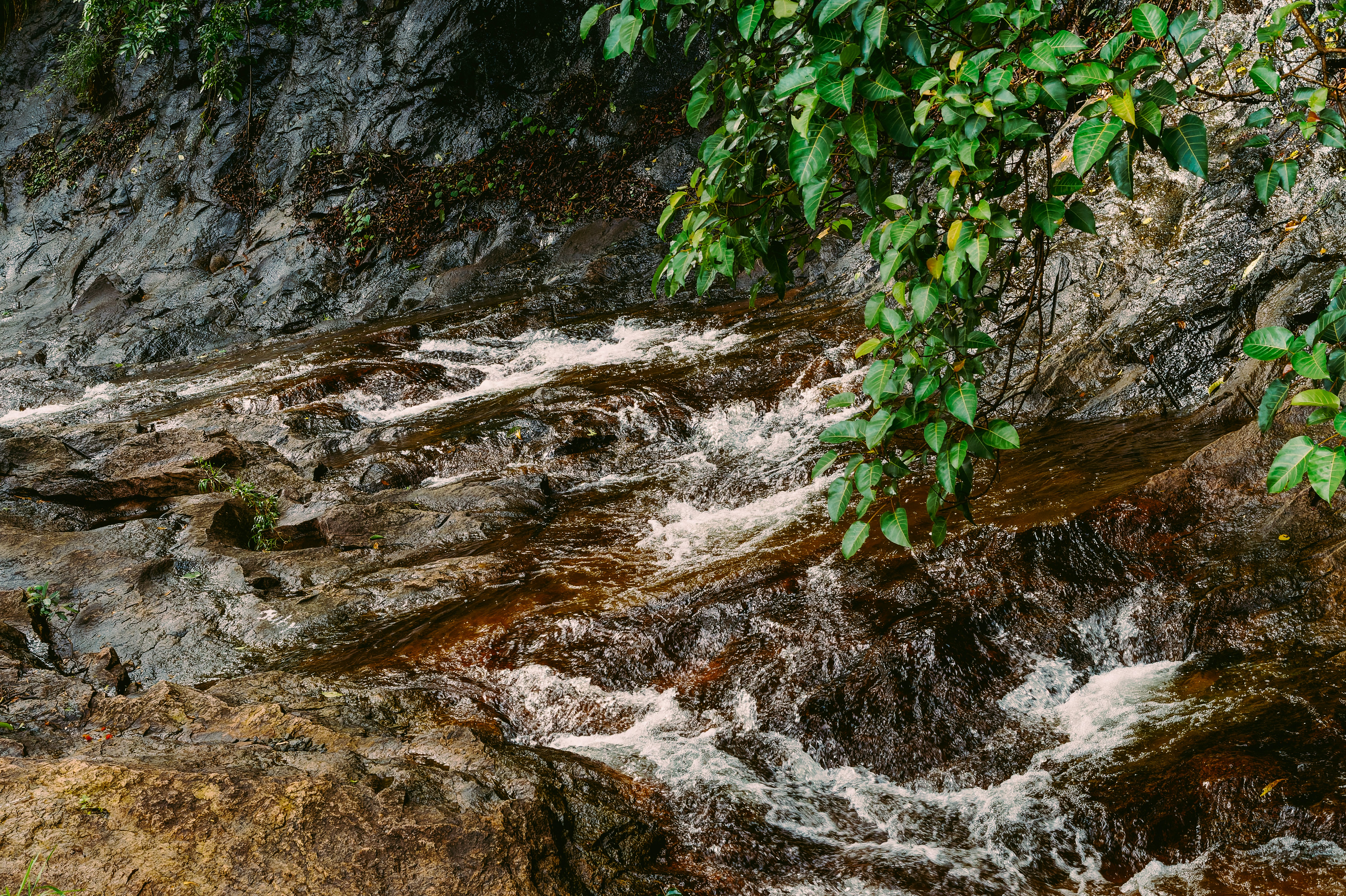 Rock formations and clear streams at Bichanakandi, a natural wonder