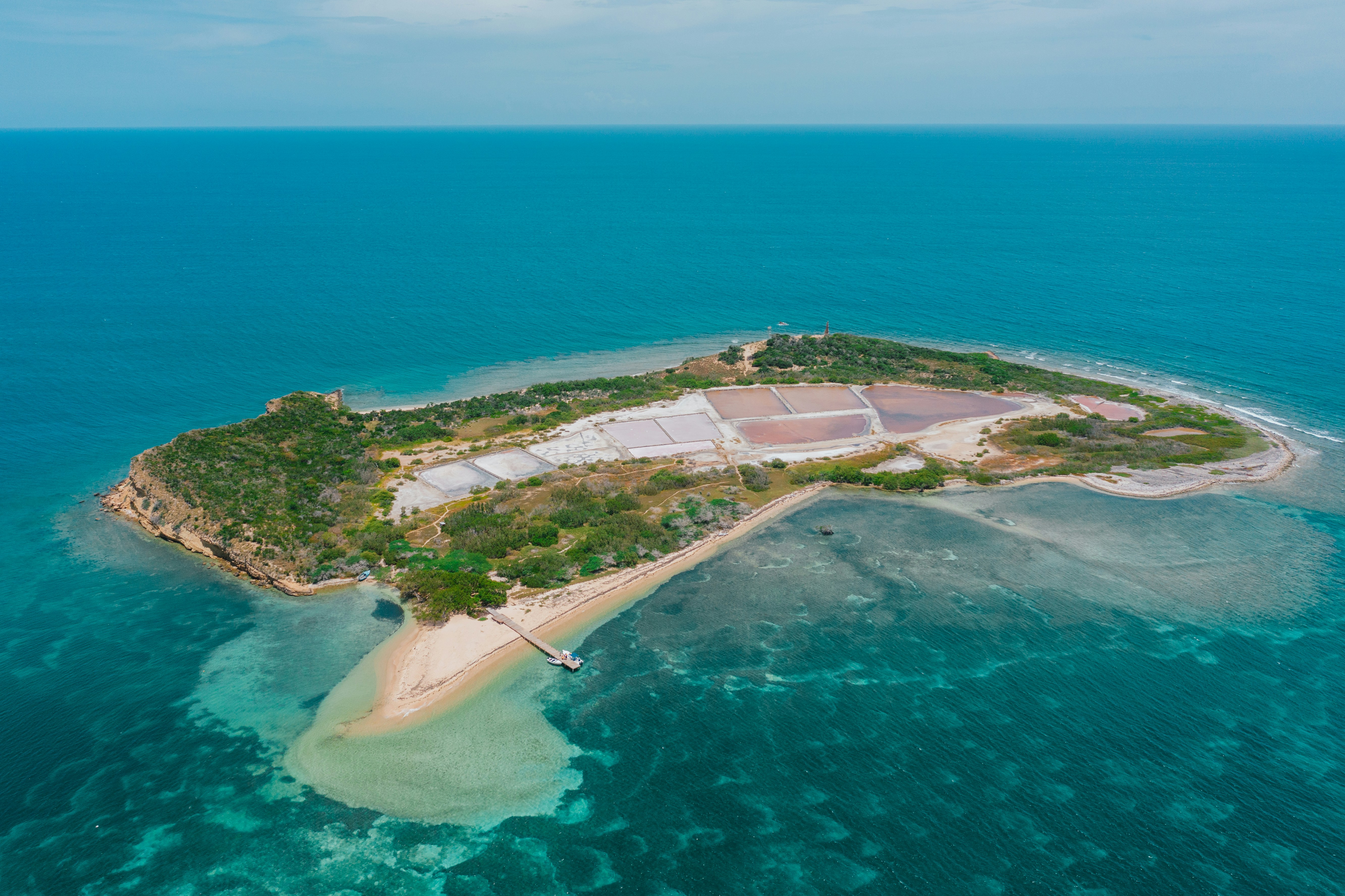 An island in the middle of the ocean