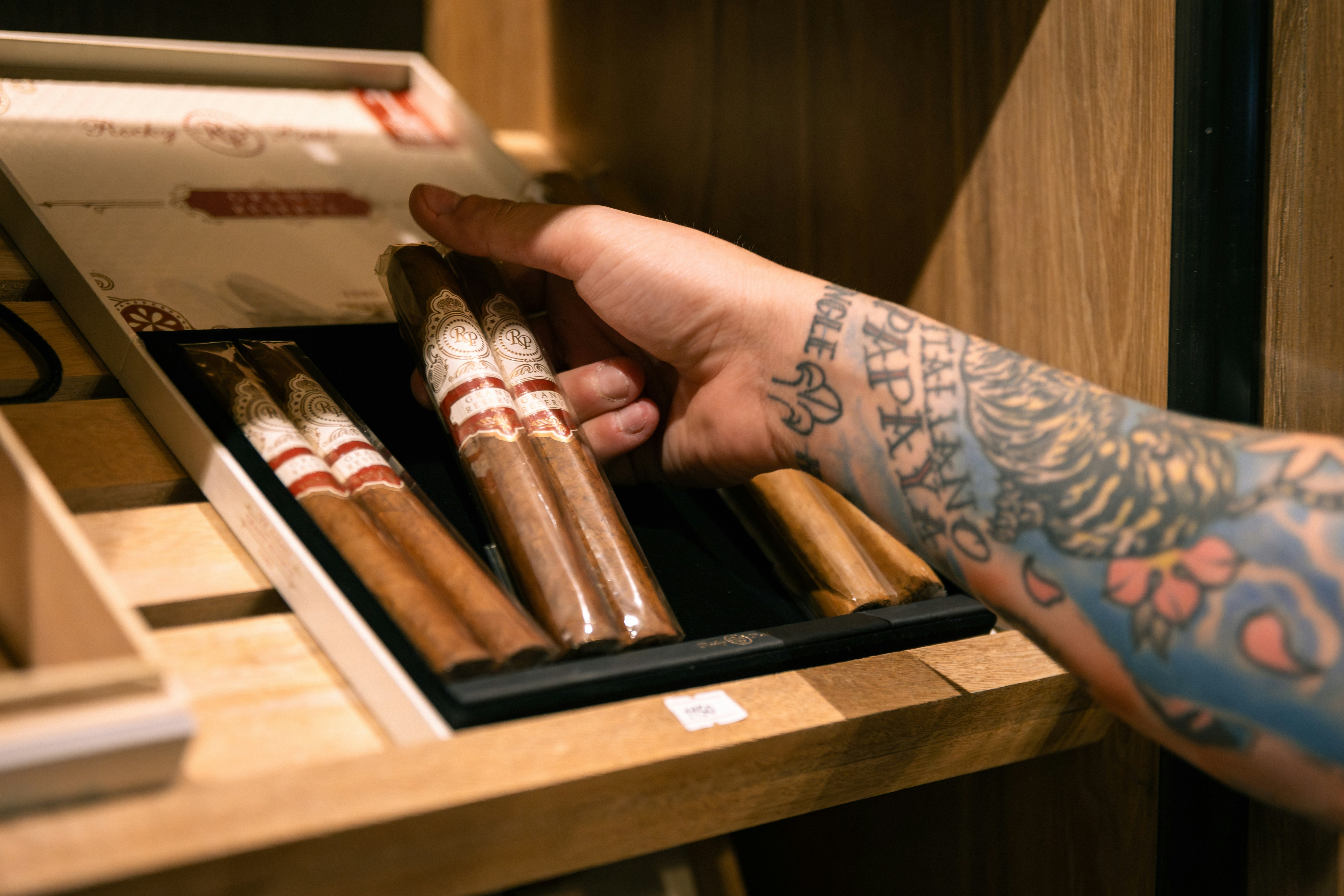 Premium cigar selection