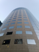 A very tall building with lots of windows