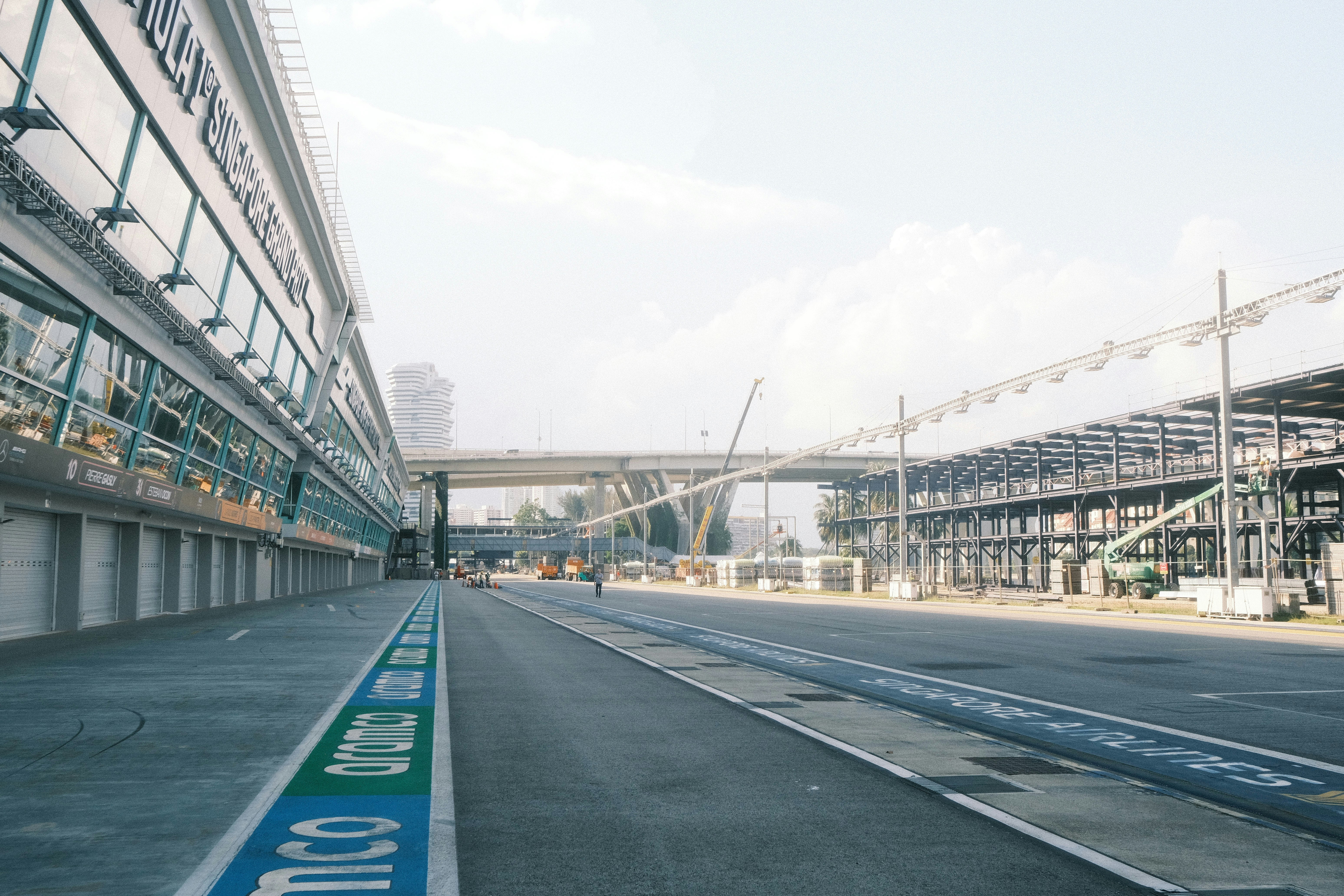 A road with a sign on the side of it
