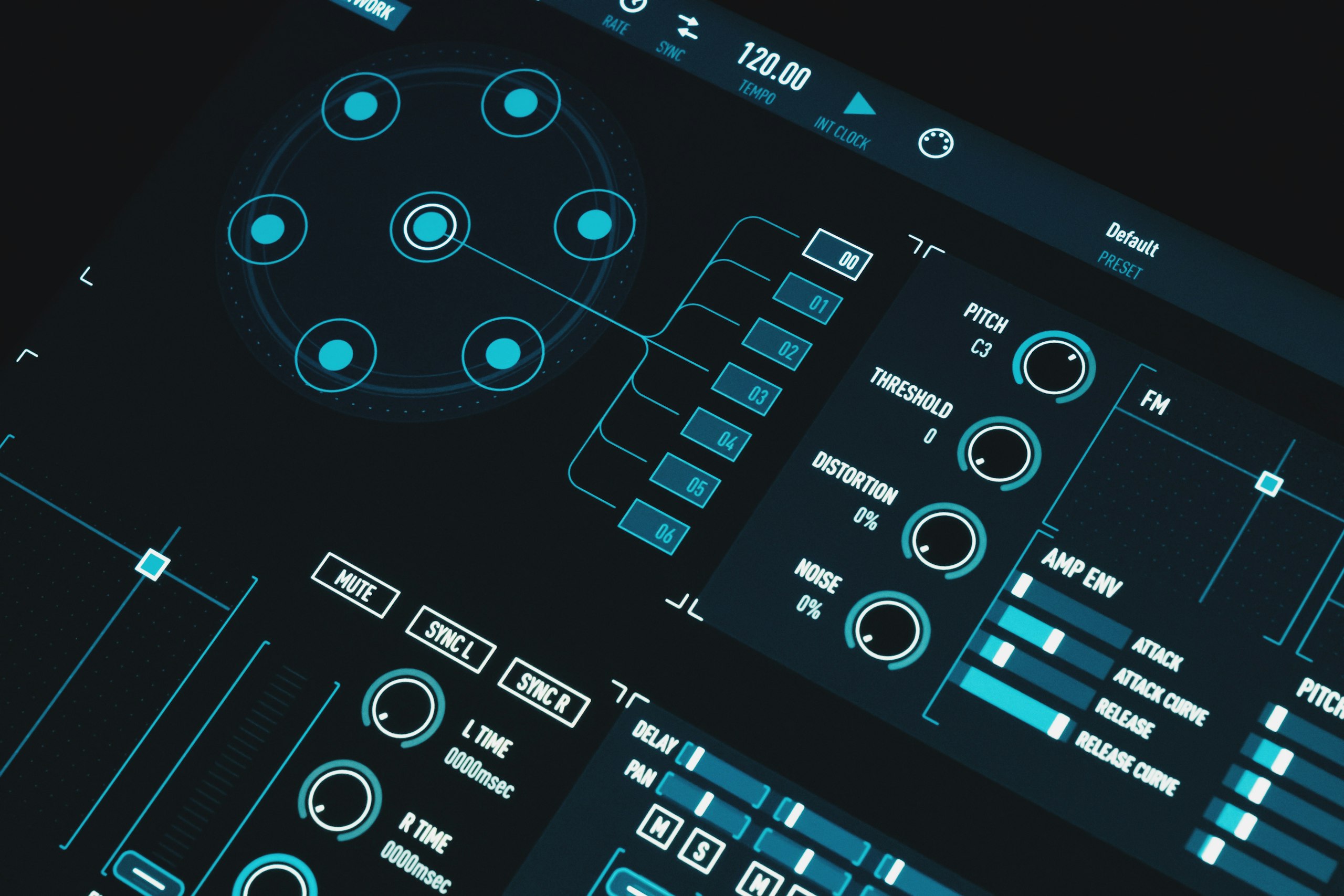 Tech infrastructure abstract