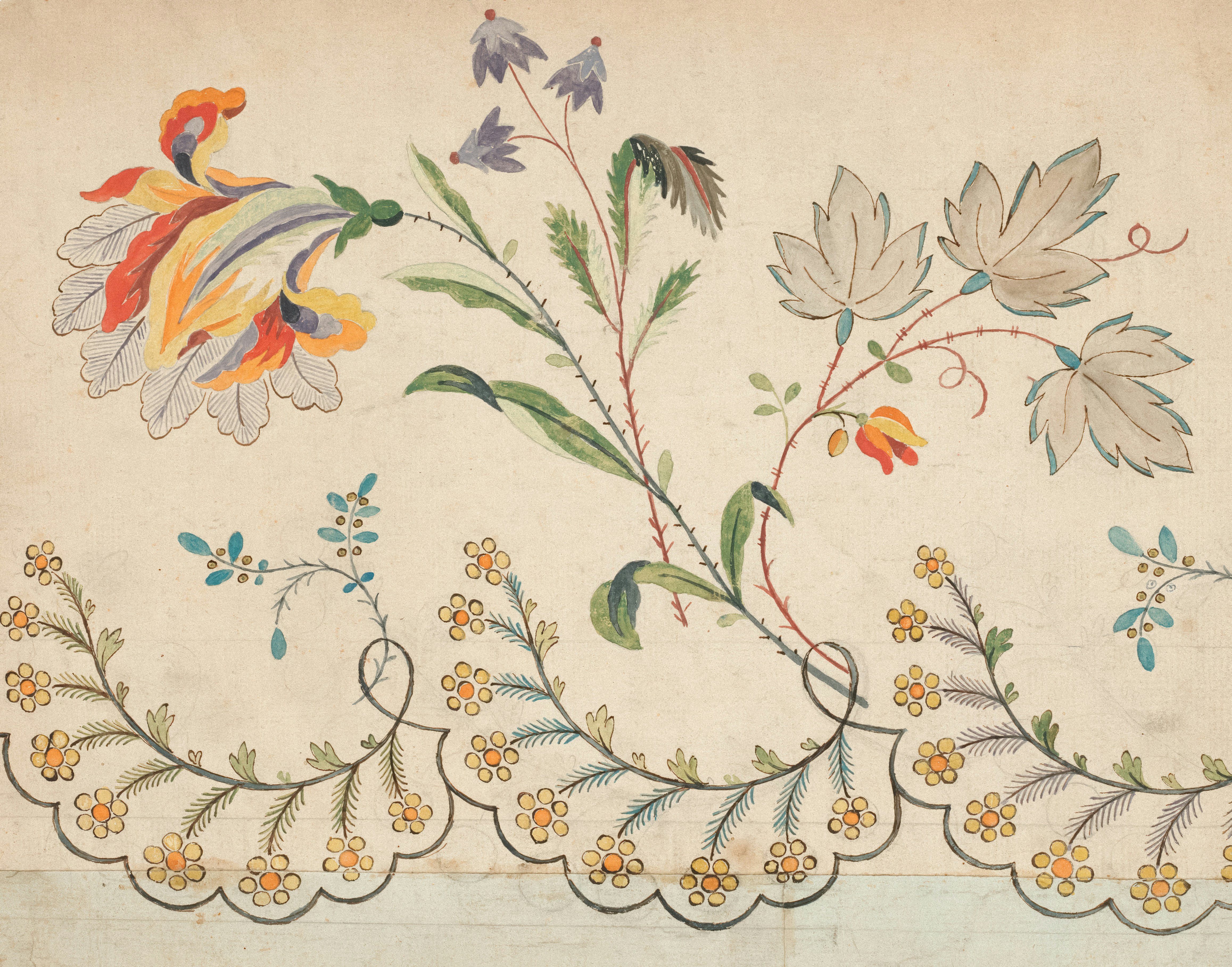 A vibrant embroidery style from Punjab, meaning 'flower work', traditionally done on shawls and dupattas.