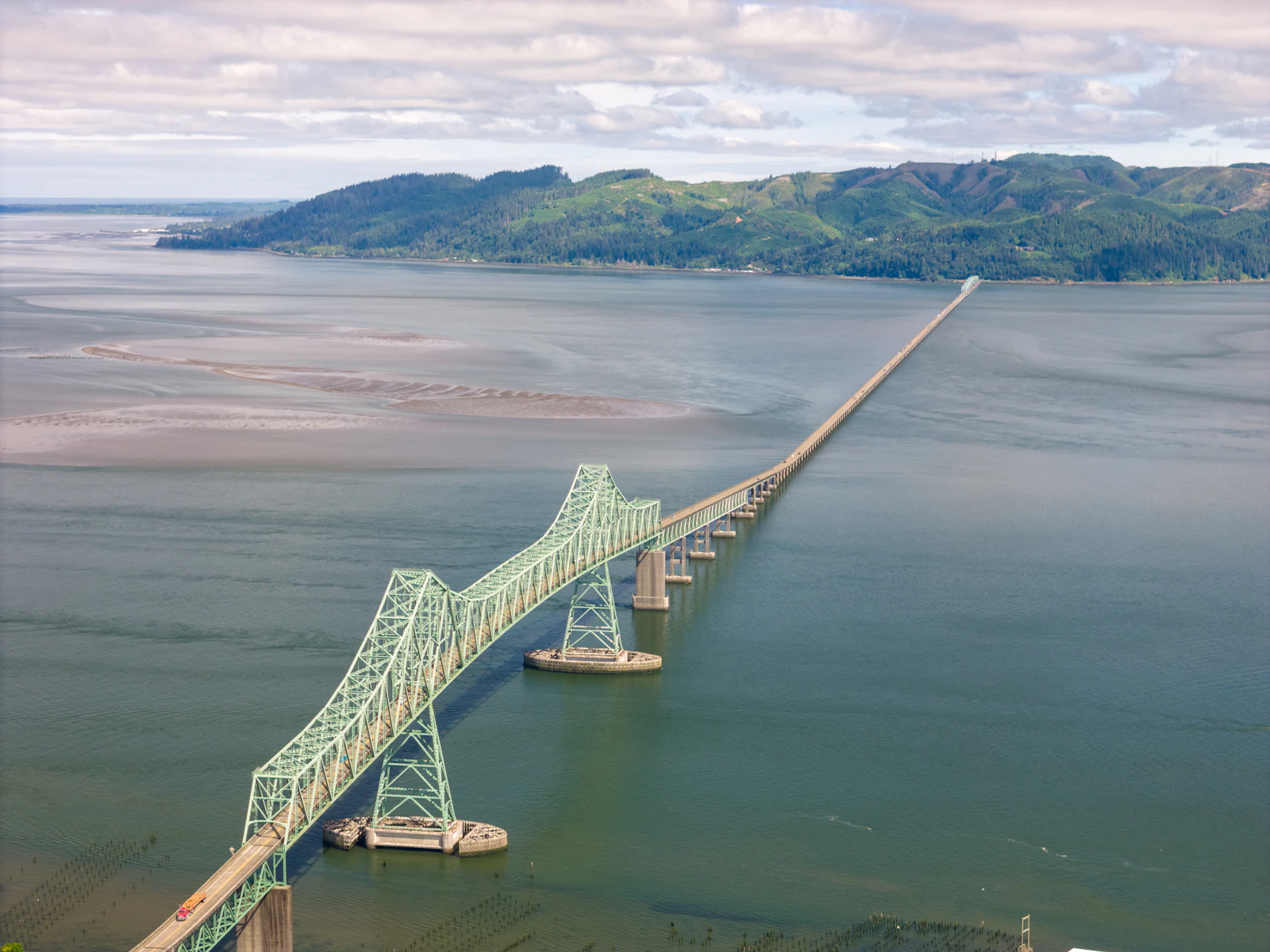 Astoria-Megler Bridge over the Columbia River at Astoria, Oregon, near Kings North Coast Customs