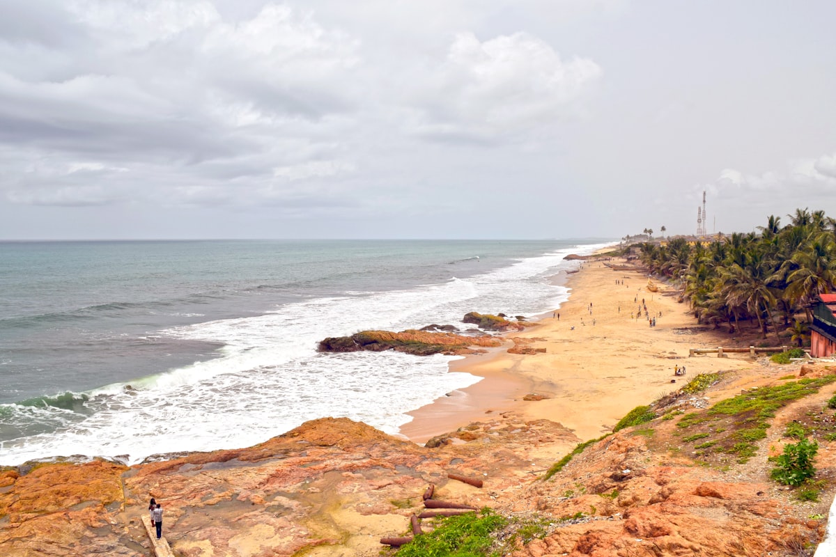 View from Cape Coast Castle looking out over the Atlantic Ocean, Ghana