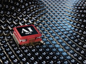 A micro processor sitting on top of a table