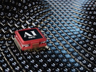 A micro processor sitting on top of a table