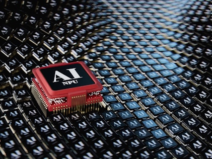 A micro processor sitting on top of a table