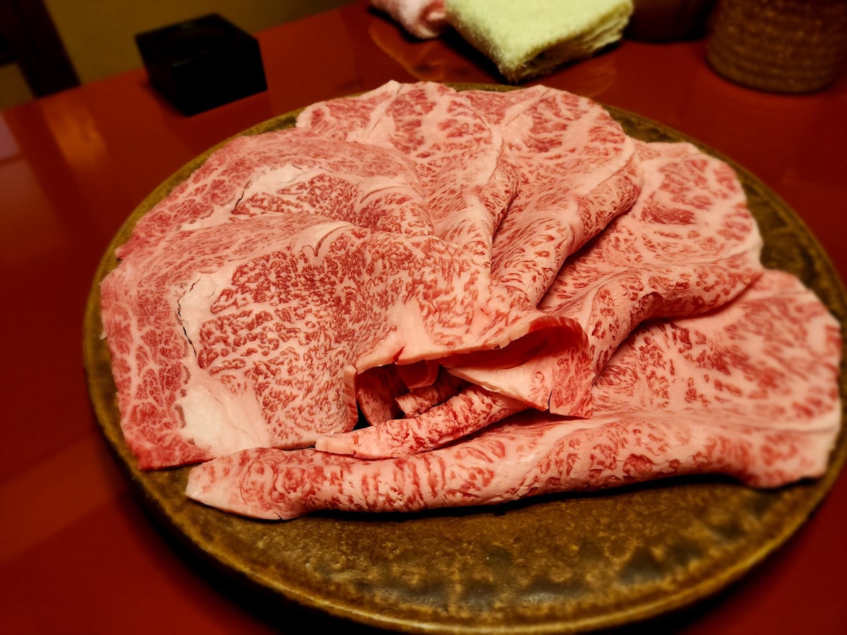 和牛のシズル写真