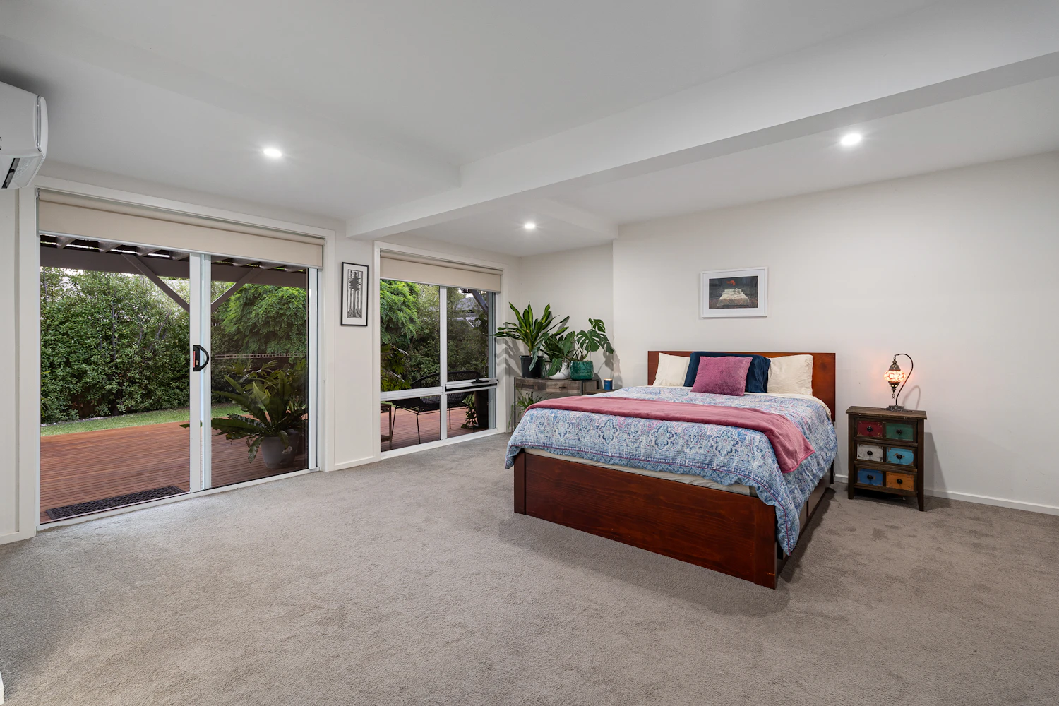 Garage converted into a spare room