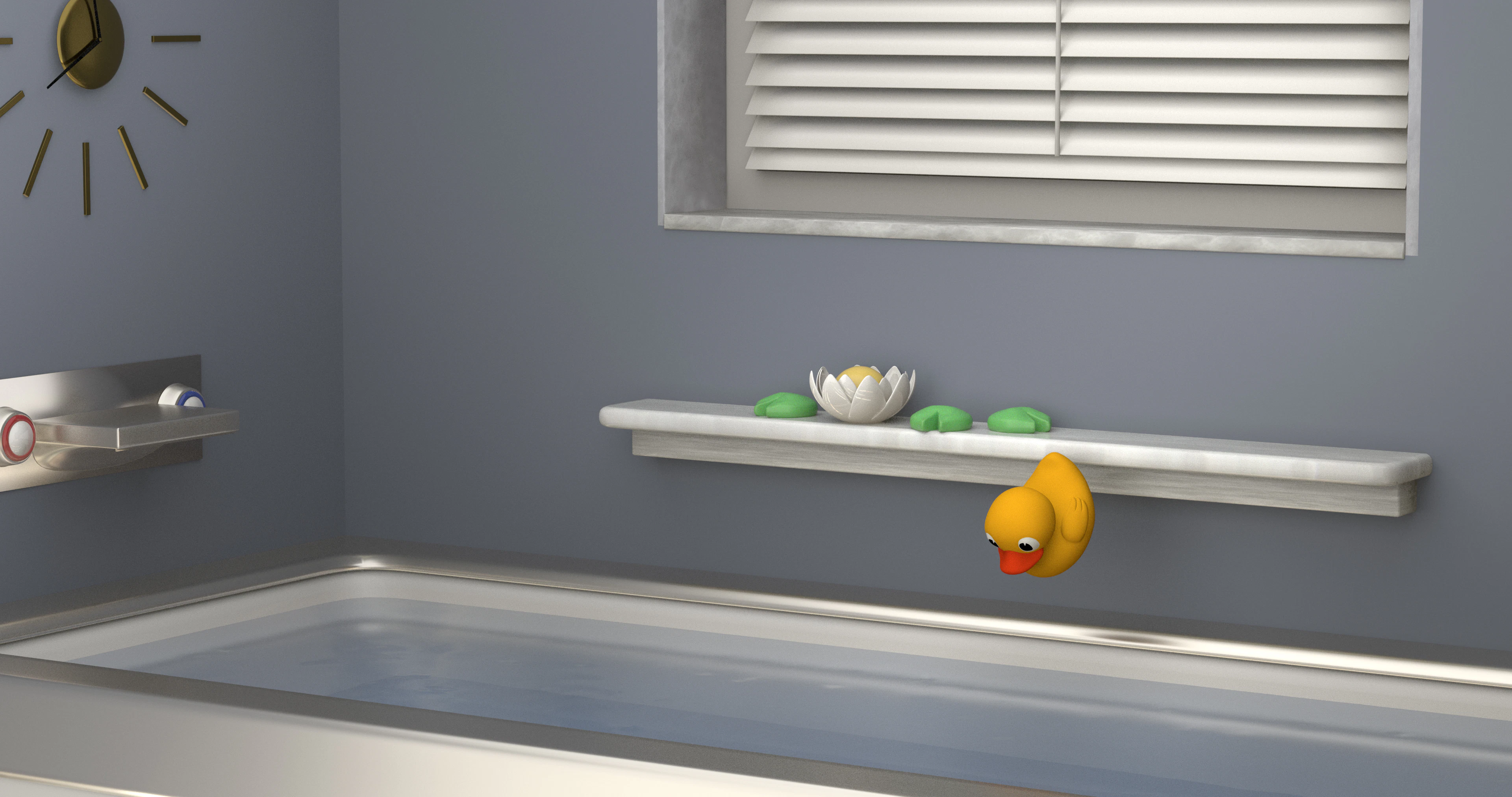 Bathroom with a bath