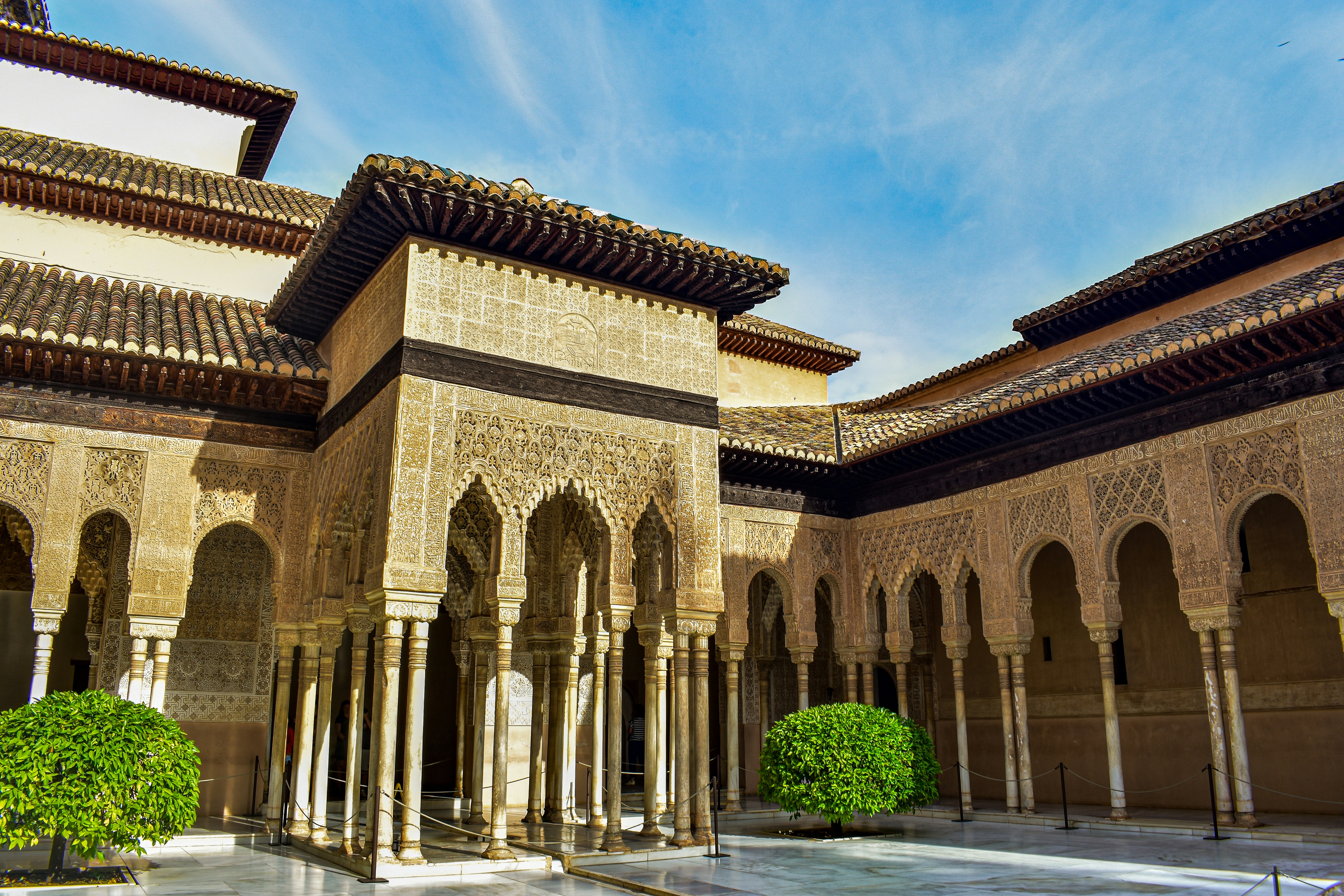 Courtyard with arches
