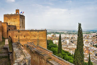 A view of a city from the top of a tower