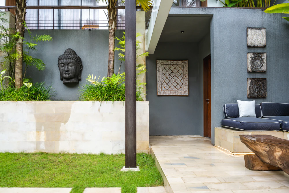 AC repair Arabian Ranches - Villa with garden and outdoor seating