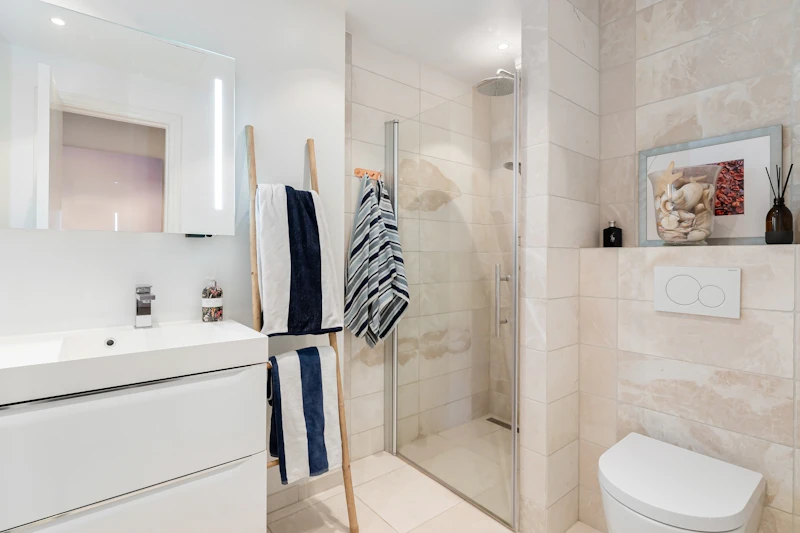 Modern bathroom renovation interior