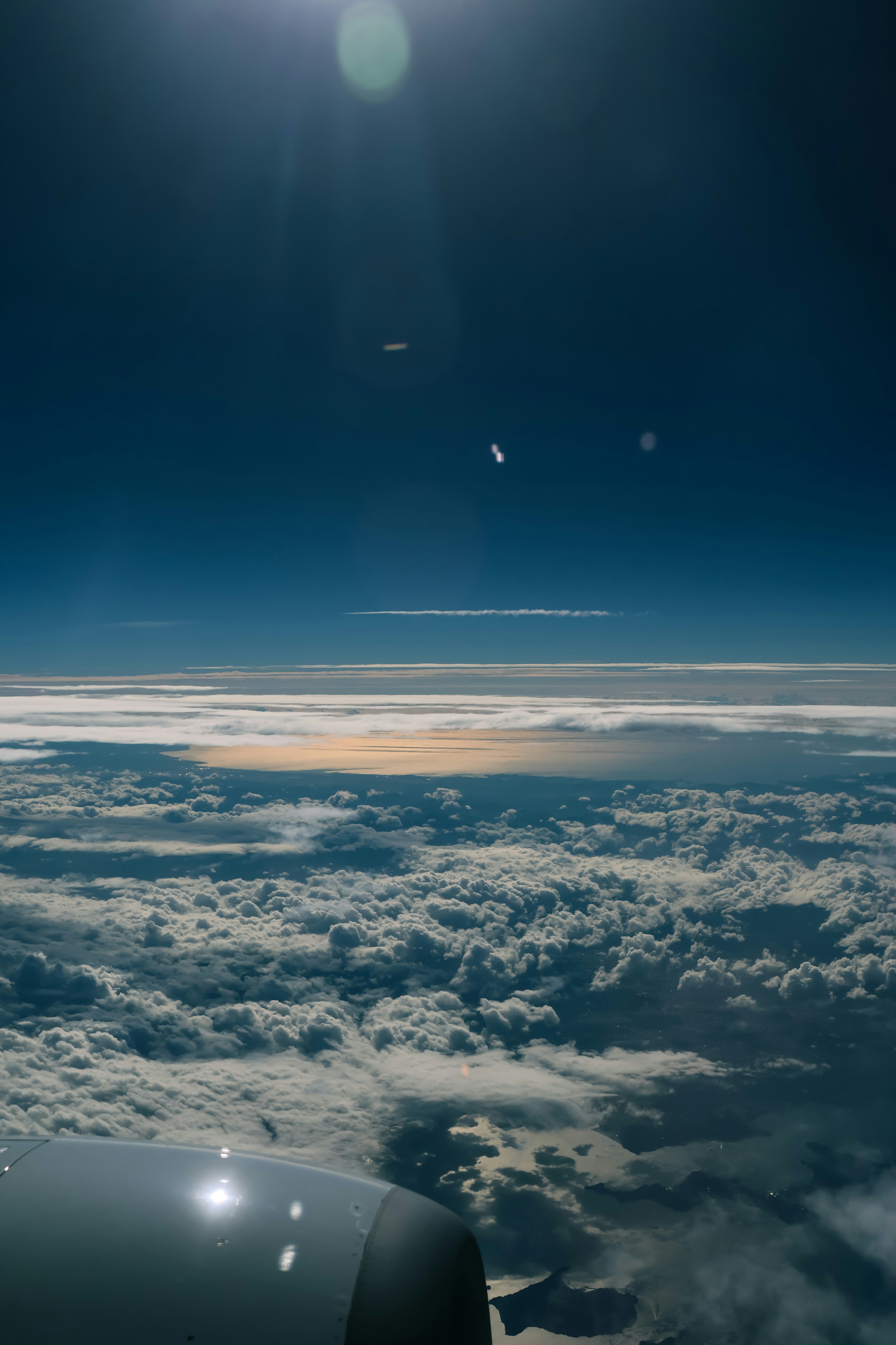 A view of the sky from an airplane window photo – Free Sky Image on ...