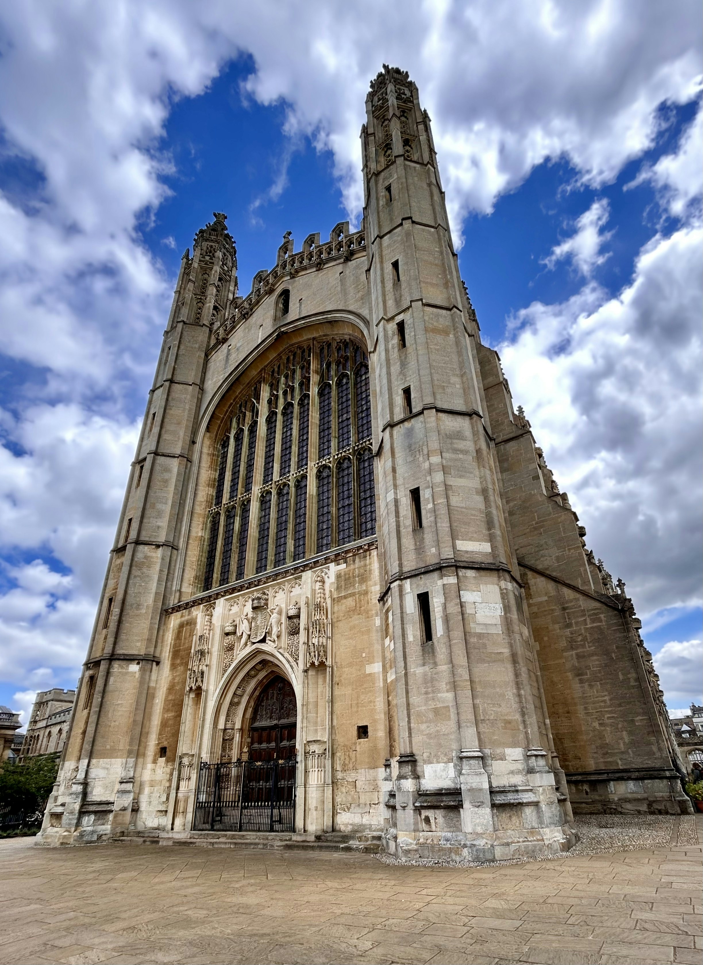 A very tall building with a sky background