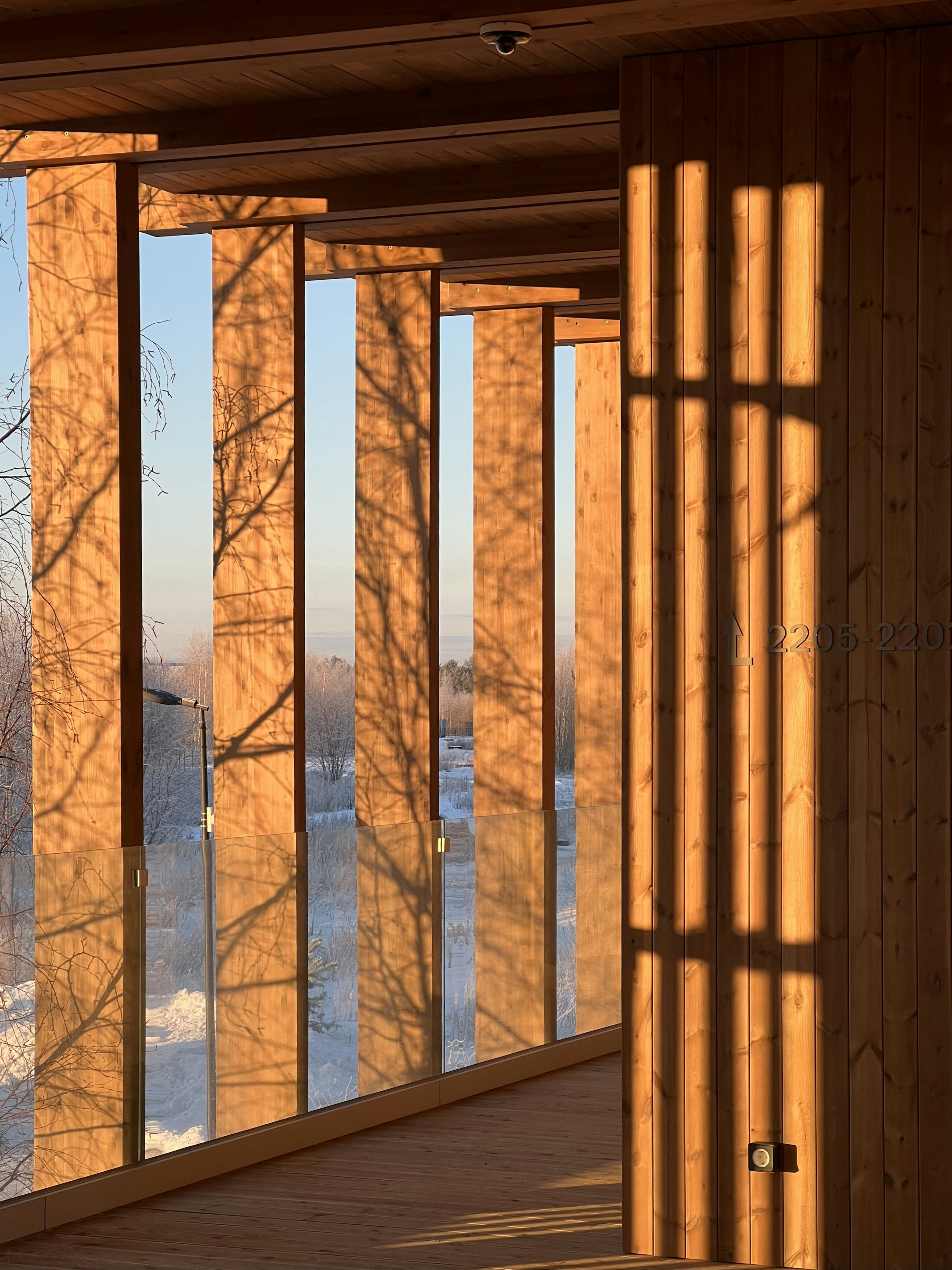 A room that has a lot of windows in it