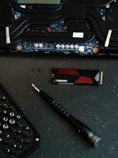 A keyboard and a mouse on a table