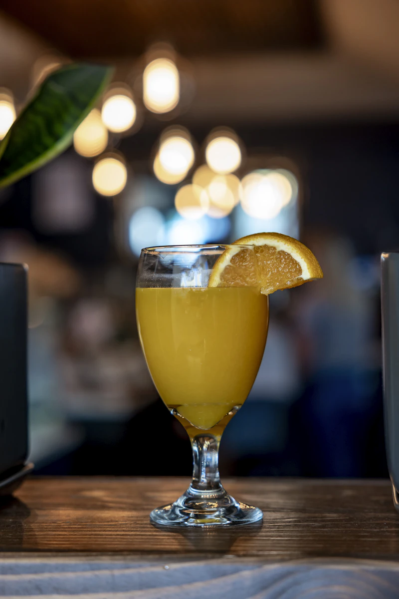Glass of orange juice