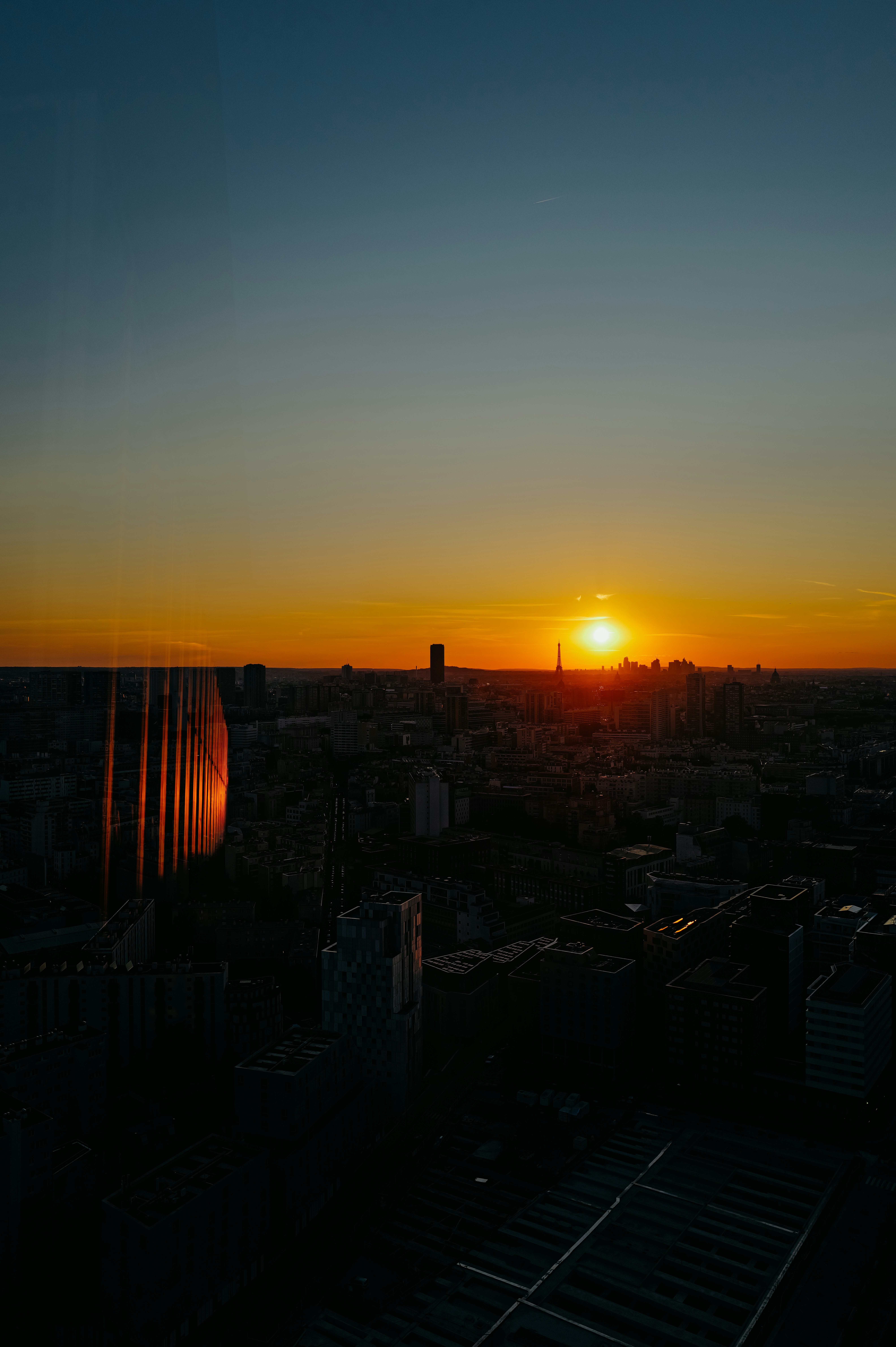 Skyline view of Tokyo at sunset