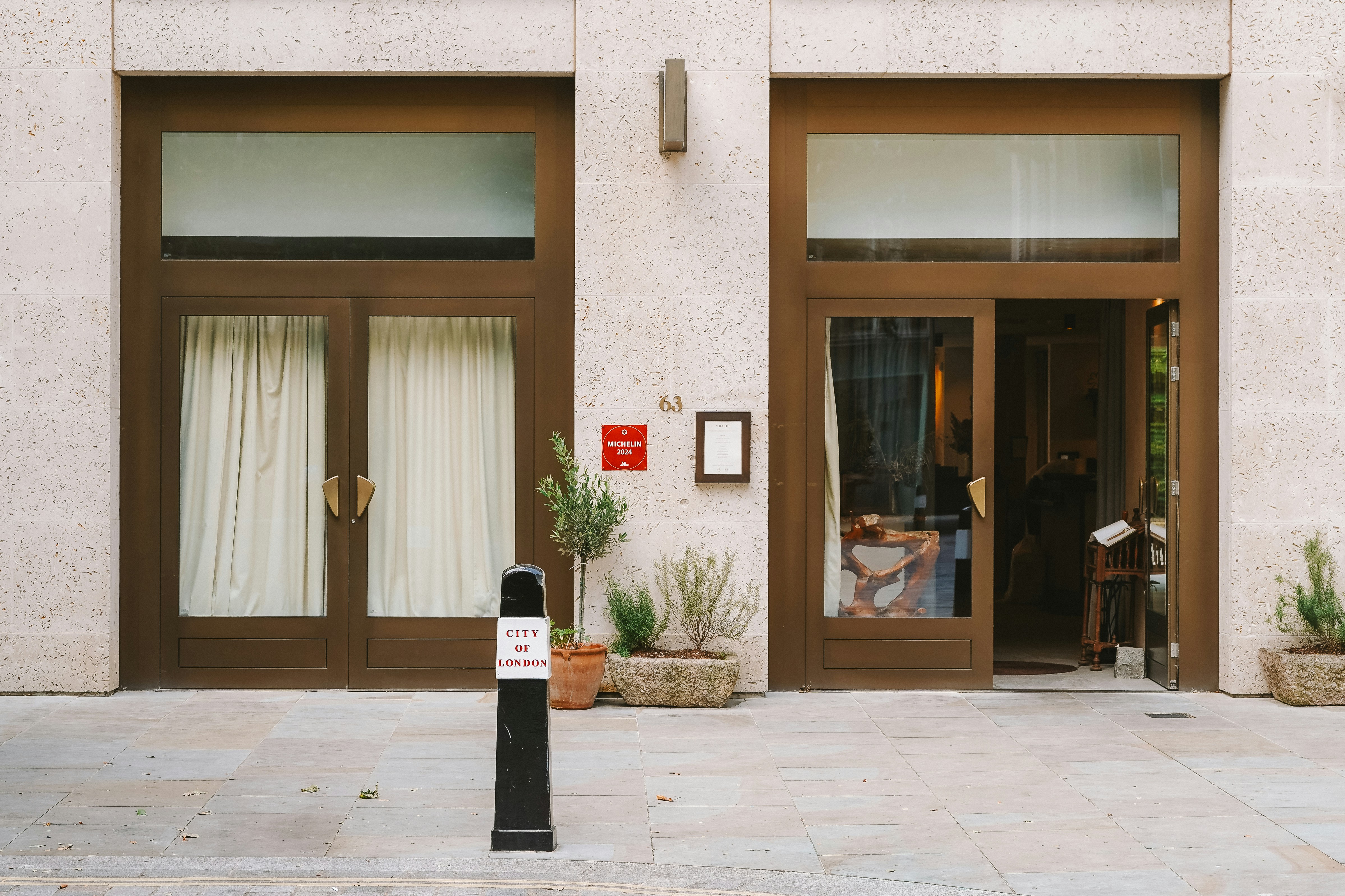 elegant entrance with double doors