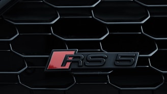 A close up of a grille of a car