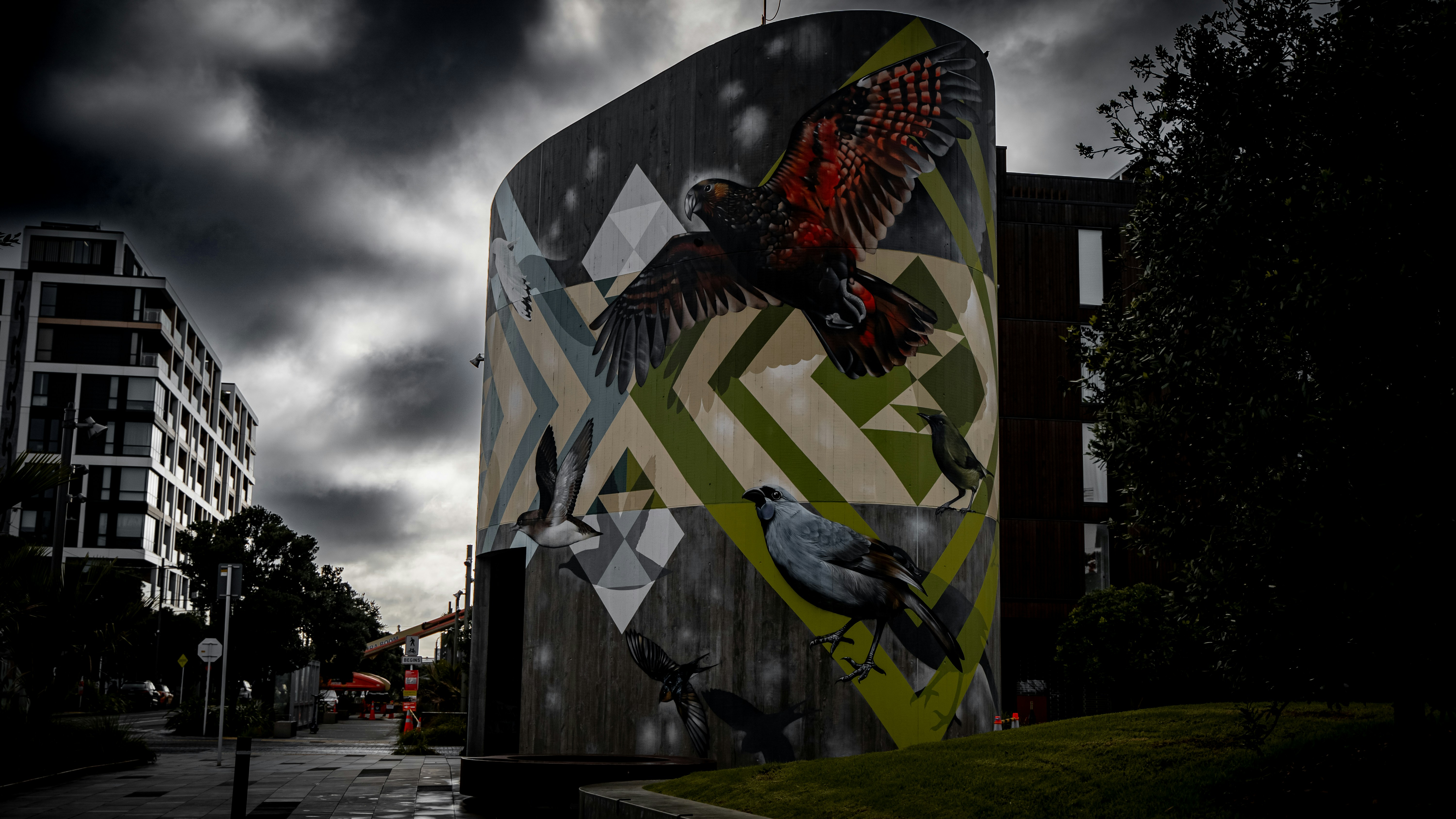 A street sign with a picture of a person on it